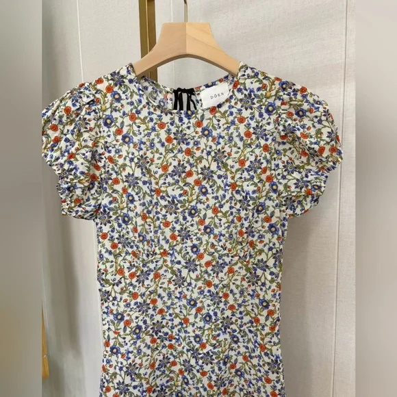 Doen Rhodia floral-print organic cotton-voile midi dress - Picture 10 of 16